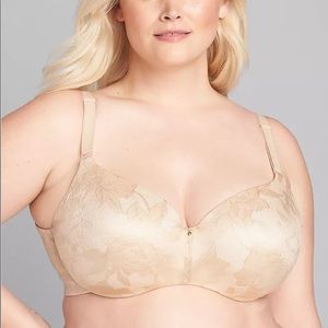 Lane Bryant Cacique Plus Size Backsmoother Balconette Bra